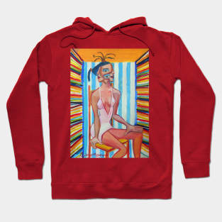 Series of paintings, woman's head Hoodie